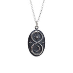 Sterling Silver Celestial Serpent Necklace