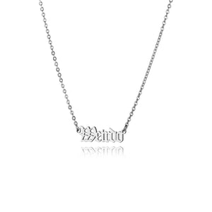 ‘Weirdo’ Script Necklace