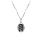 Sterling Silver Moon & Stars Wax Seal Necklace
