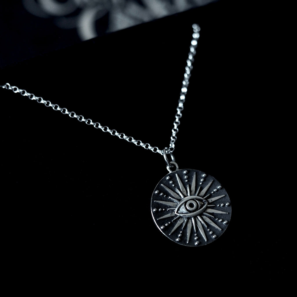 Sterling Silver Celestial Eye Necklace
