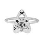 Sterling Silver Mystic Ouija Planchette Ring