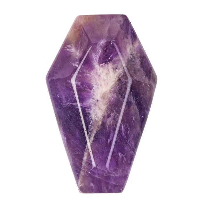 Amethyst Mini Coffin Carving