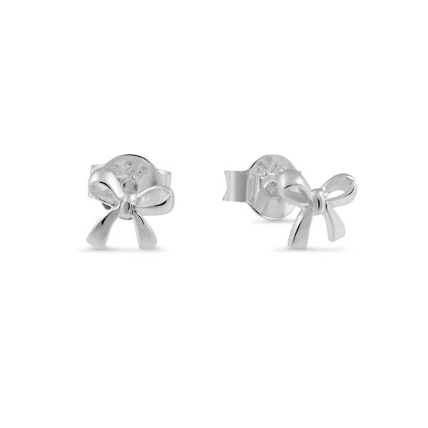 Sterling Silver Dainty Bow Studs