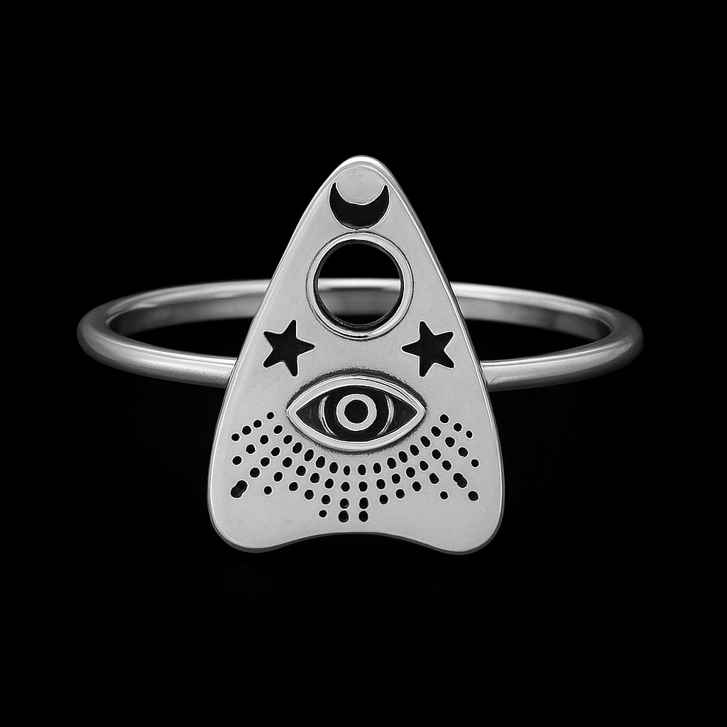 Sterling Silver Mystic Ouija Planchette Ring