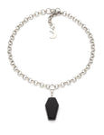 Black Onyx Coffin Chain Choker/Necklace