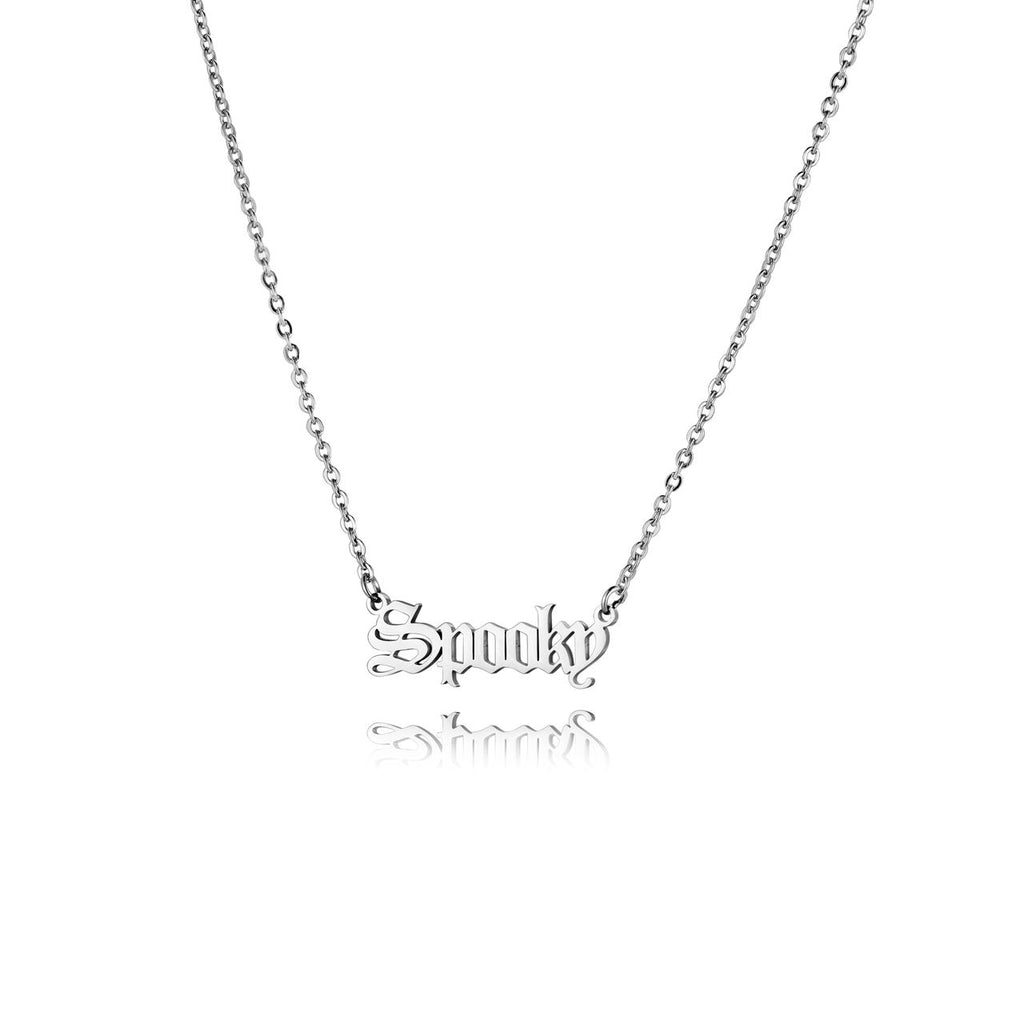 Spooky Script Necklace