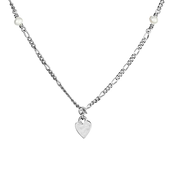 Sterling Silver Aphrodite Heart Necklace