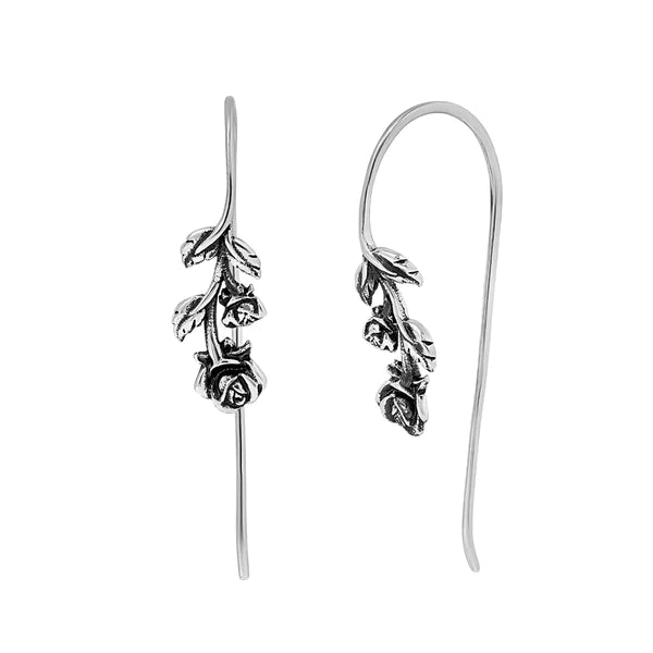 Sterling silver Jewel Art screw back little rose earrings  Collectors  Weekly