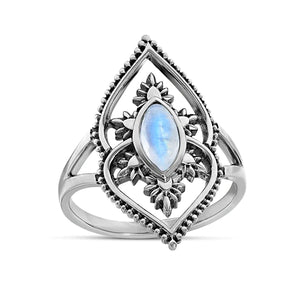 Sterling Silver Holika Moonstone Ring