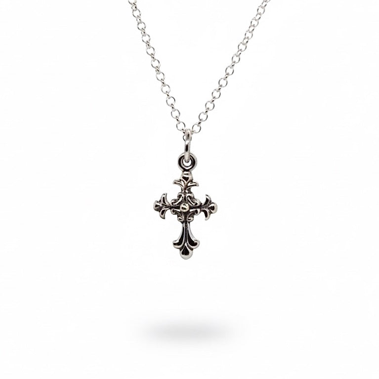 Sterling Silver Little Cross Necklace
