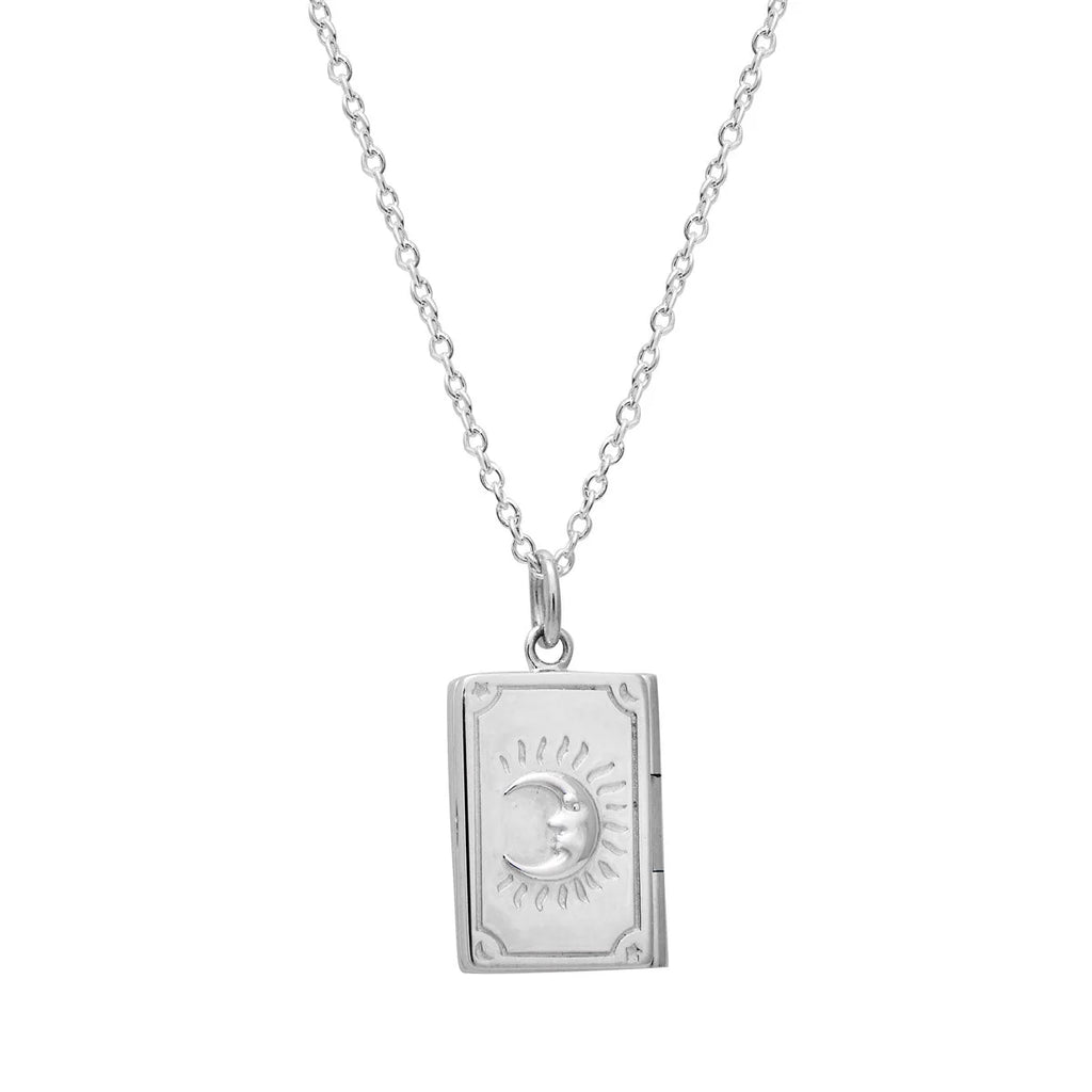 Sterling Silver Tarot Locket Necklace