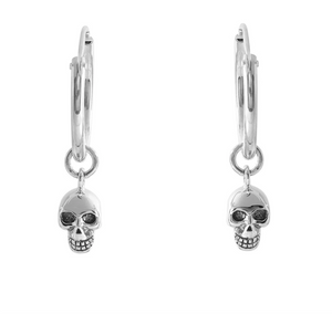 Sterling Silver Catacomb Skull Sleepers