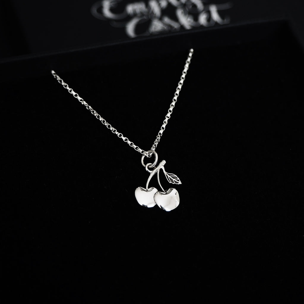 Sterling Silver Cherry Necklace