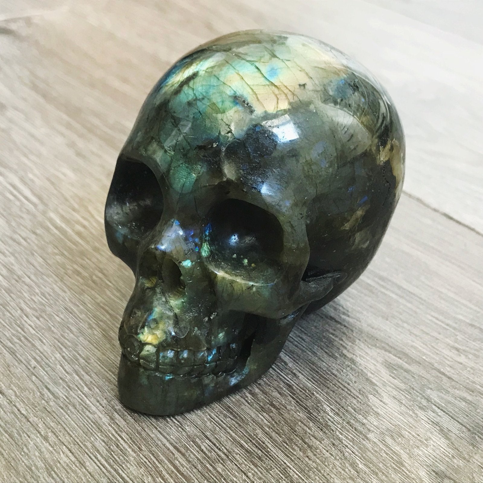 Labradorite Carved Crystal Skull