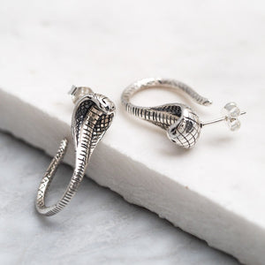 Sterling Silver Snake Charmer Earrings