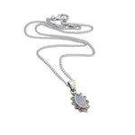 Rainbow Moonstone Selene Necklace