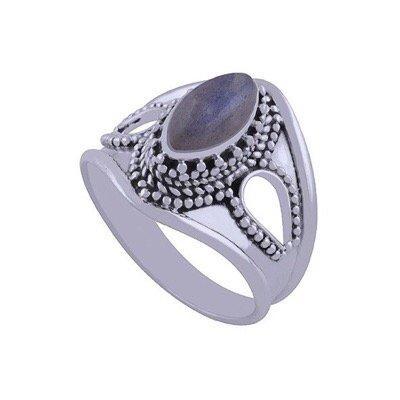 Sterling Silver & Labradorite Orpheus Ring