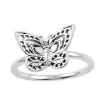 Sterling Silver Spirit Moth Ring