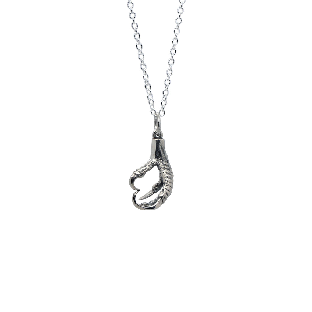 Sterling Silver Nevermore Claw Necklace