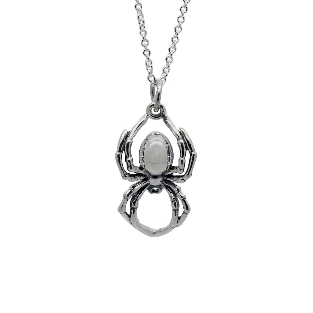 Sterling Silver Spider Necklace