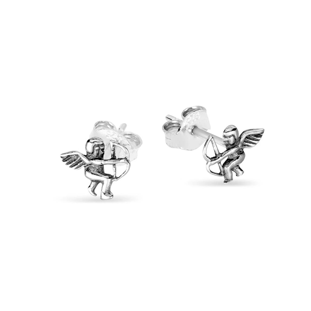 Sterling Silver You’re So Cool Cupids Arrow Studs