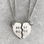 ‘Best Budz’ Friendship Necklace Set