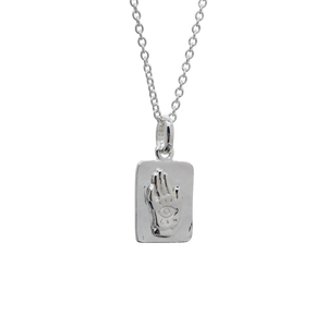 Sterling Silver Palm Reader Necklace