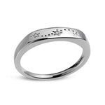 Sterling Silver Tri Star Signet Ring