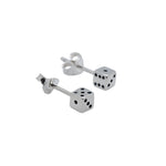 Sterling Silver Roll The Dice Studs