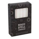 White ‘Happiness’ Spell Candles