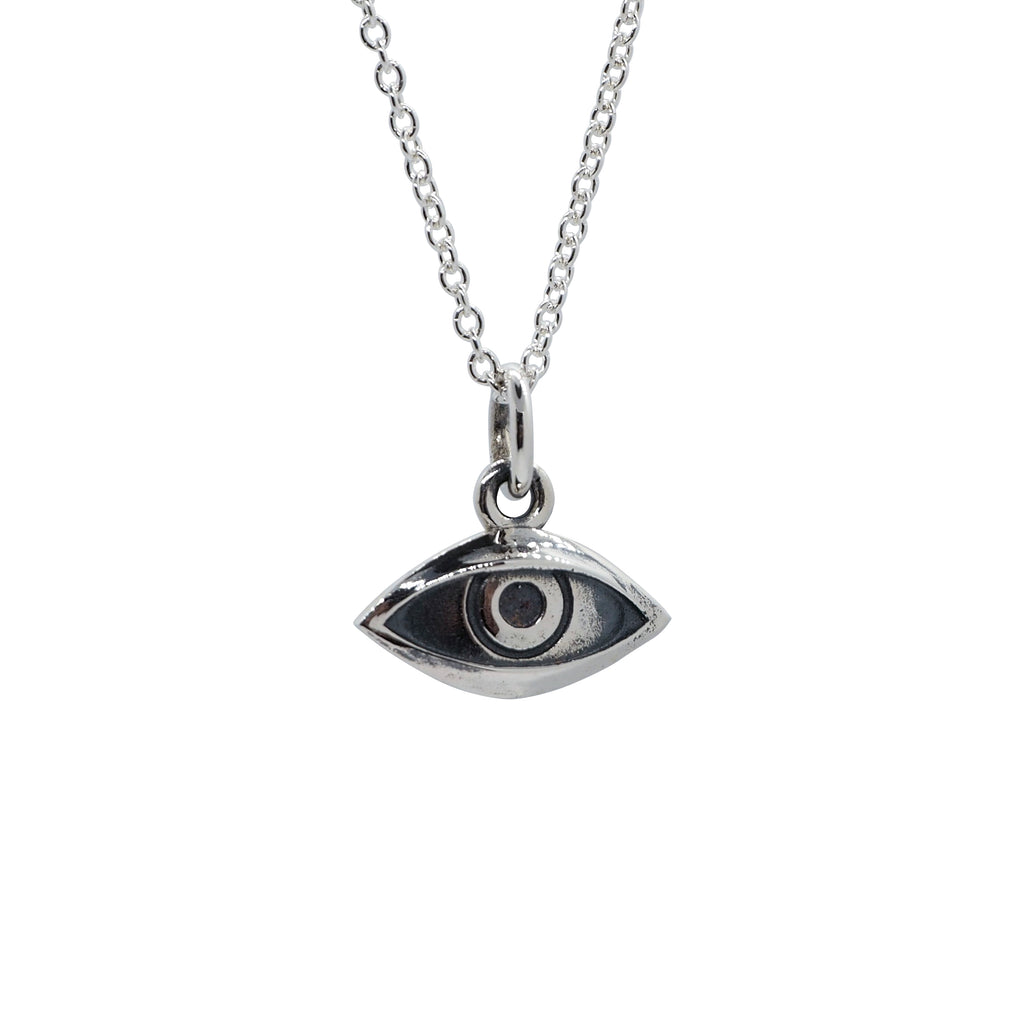 Sterling Silver Eye Necklace