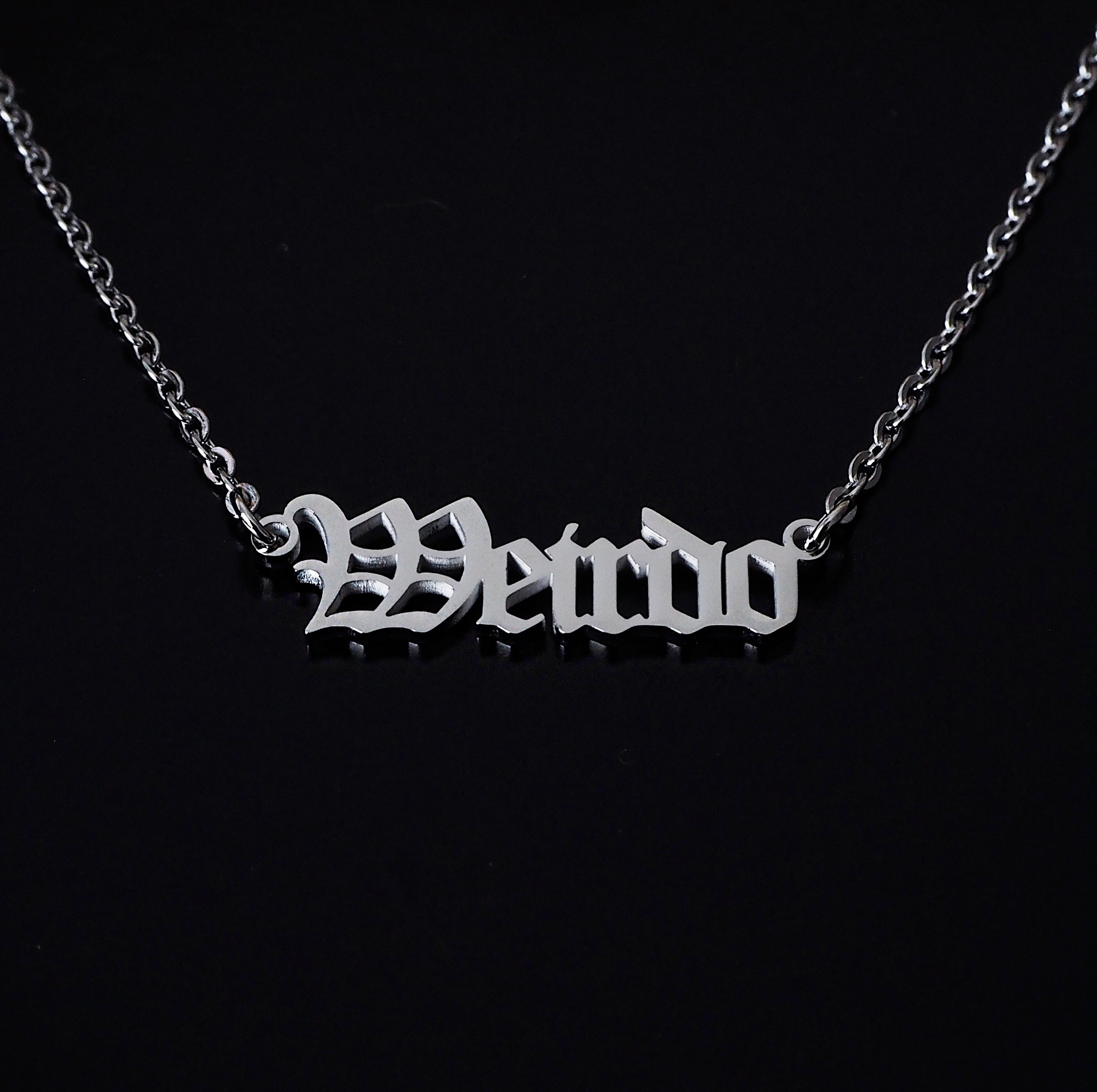 ‘Weirdo’ Script Necklace