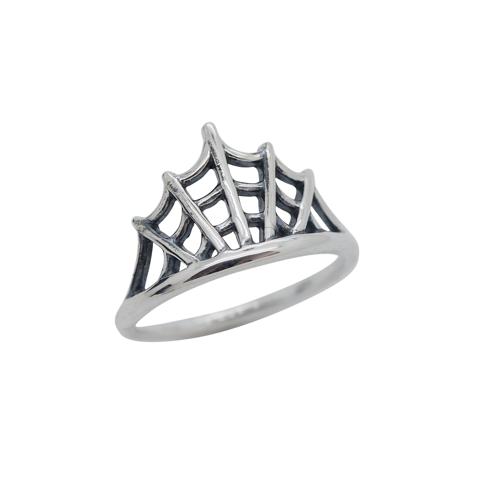 Sterling Silver Cobweb Ring – Empty Casket