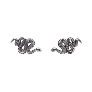 Sterling Silver Serpent Studs