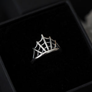 Sterling Silver Cobweb Ring