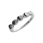 Sterling Silver Moon Phases Ring
