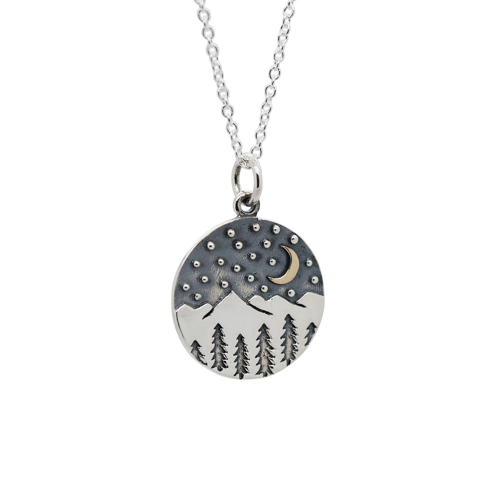 Sterling Silver Mystic Mountains Necklace